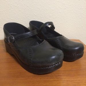 Dansko black Mary Jane clog 38